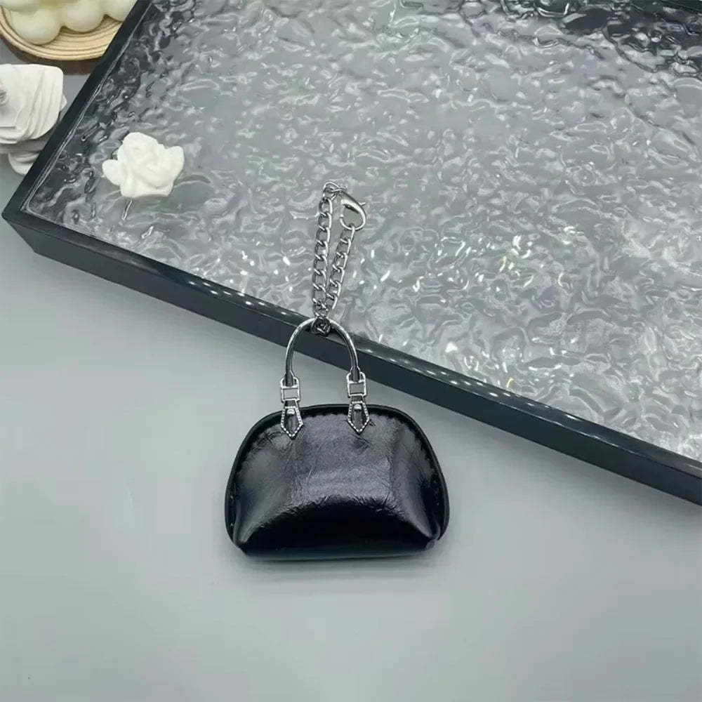 Mini Shell Coin Purse Keychain Charm