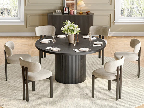 Marchetti Fluted Round Dining Table