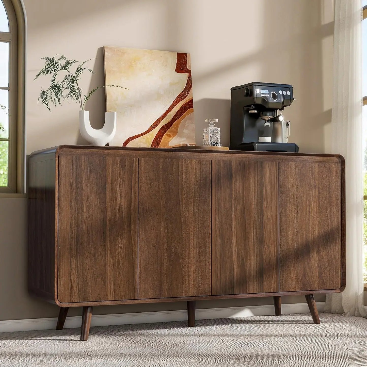 Ergove Mid Century Buffet Cabinet