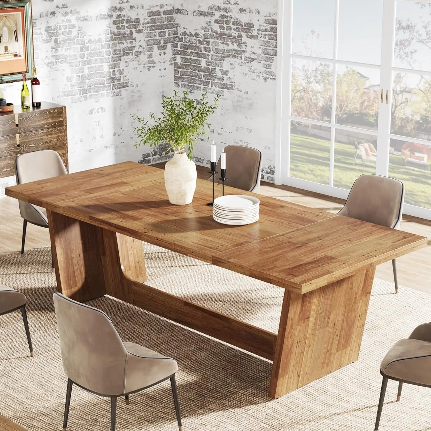 Millfield Farmhouse Pedestal Table