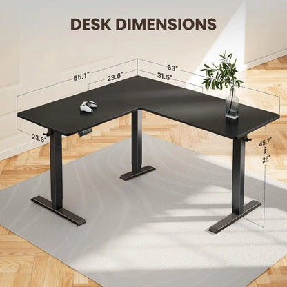 Large L-Shaped Standing Desk