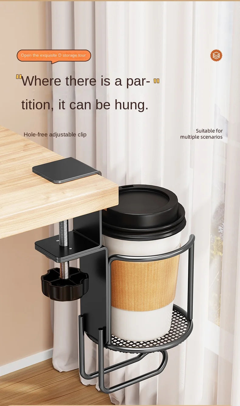 Desk Cup Holder with Headphone Hanger