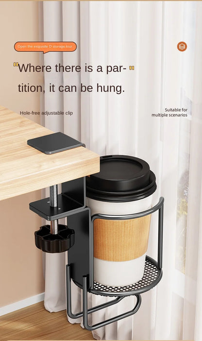 Desk Cup Holder with Headphone Hanger