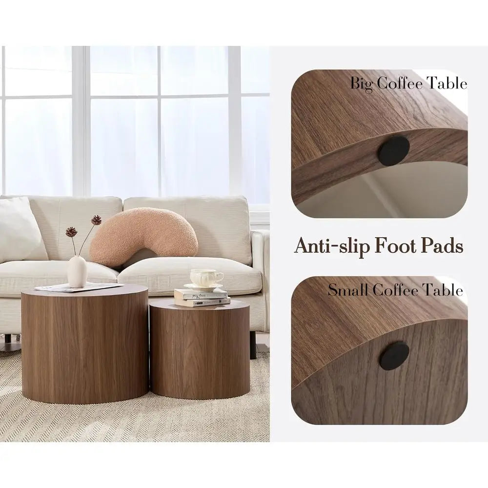 Sutton Round End Table Pair