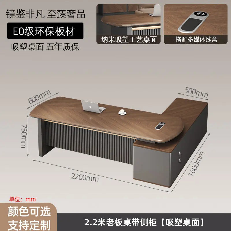 Dominion Executive L-Shaped Desk