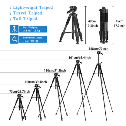 79in Aluminum Camera Tripod