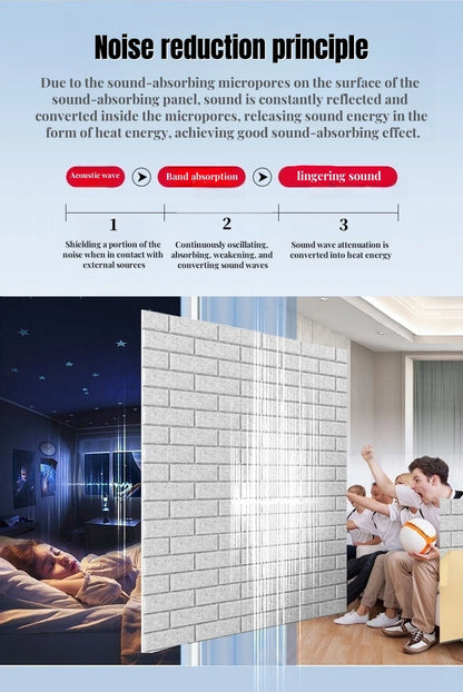 Felt Acoustic Brick Wall Panels