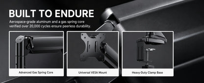Kyspho Gas Spring Monitor Arm