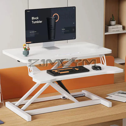 Foldable Laptop Desk with Storage & Keyboard Tray