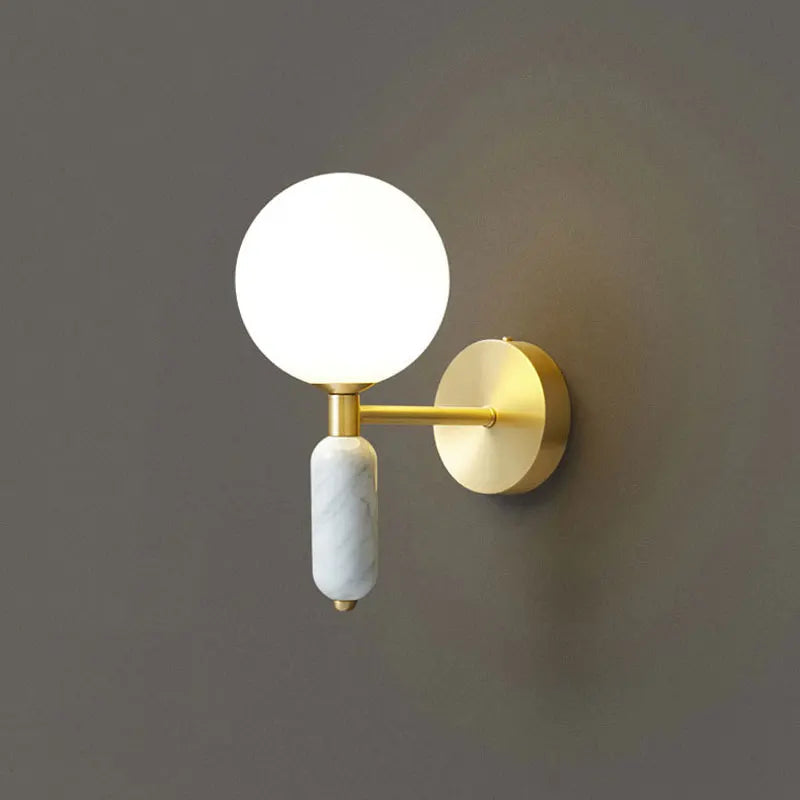 Marble & Gold Sconce — Soft Ambient Glow