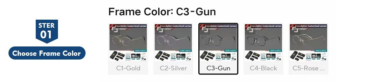 BLMUSA Titanium Reading Glasses
