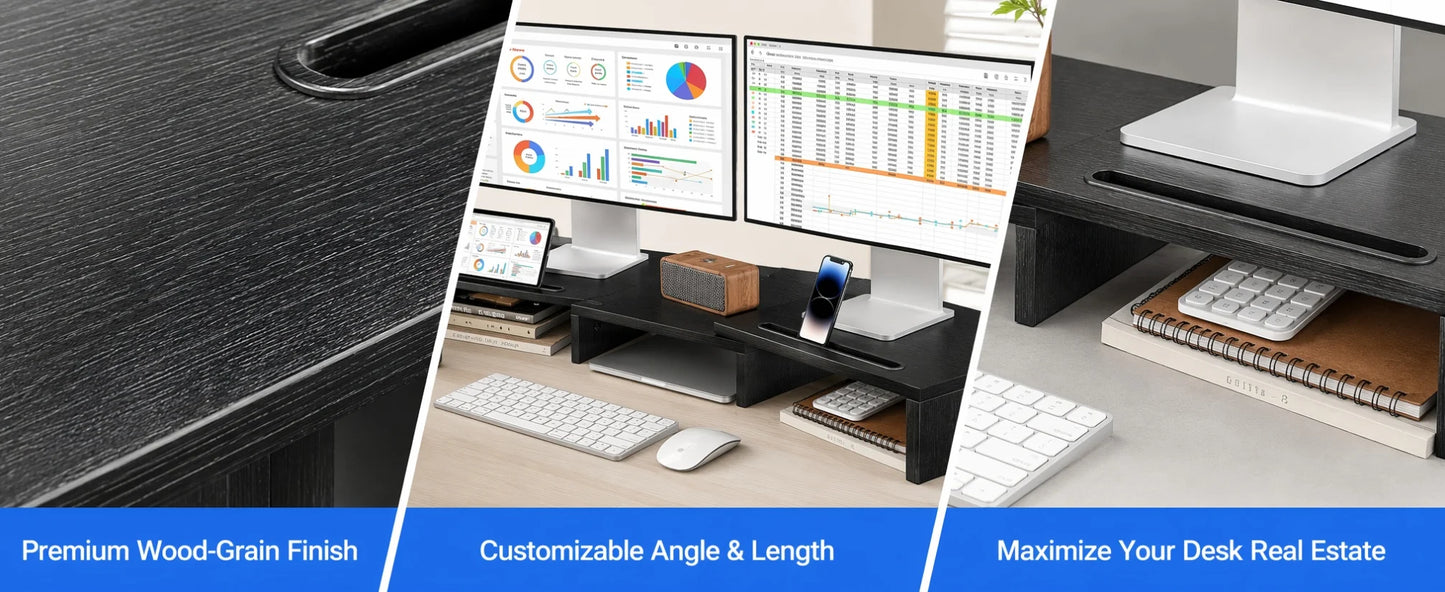 Dual Monitor Stand Riser