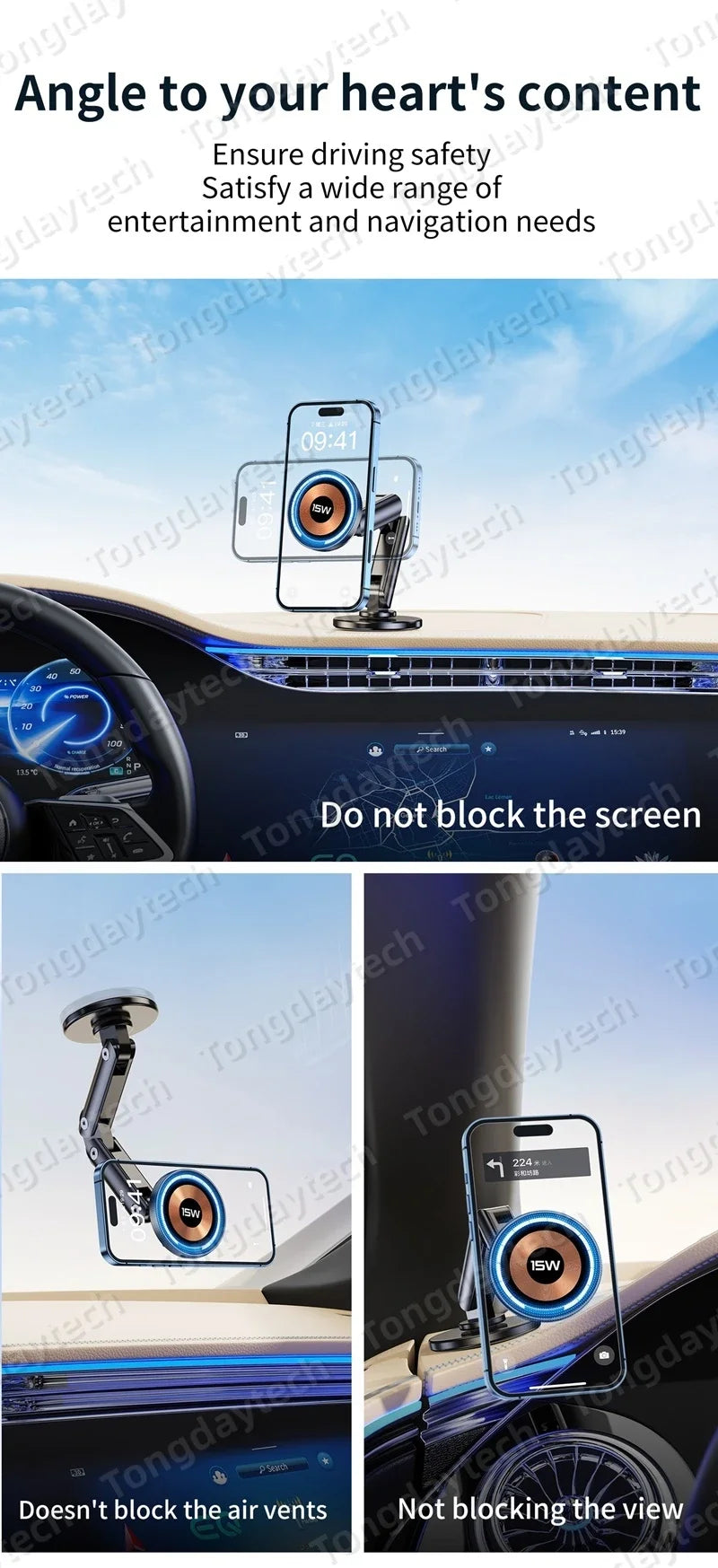 AeroMount Pro Magnetic Wireless Car Charger
