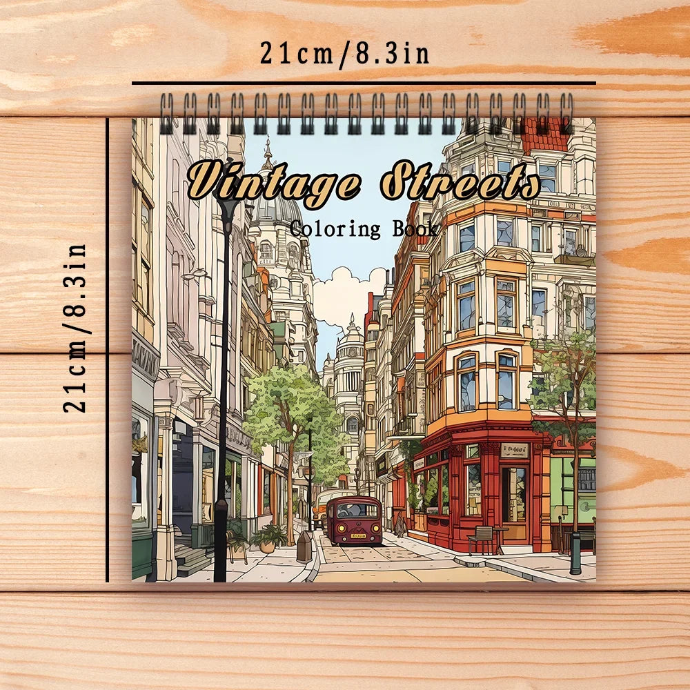 Spiral-Bound Adult Coloring Book