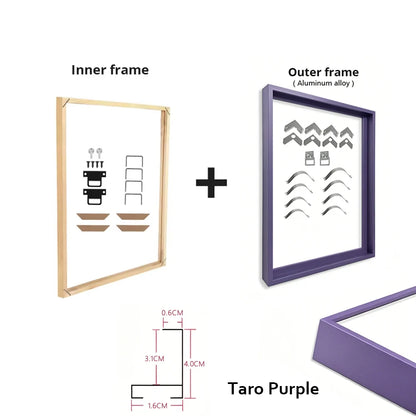 Metal and Wood Canvas Frame Kit