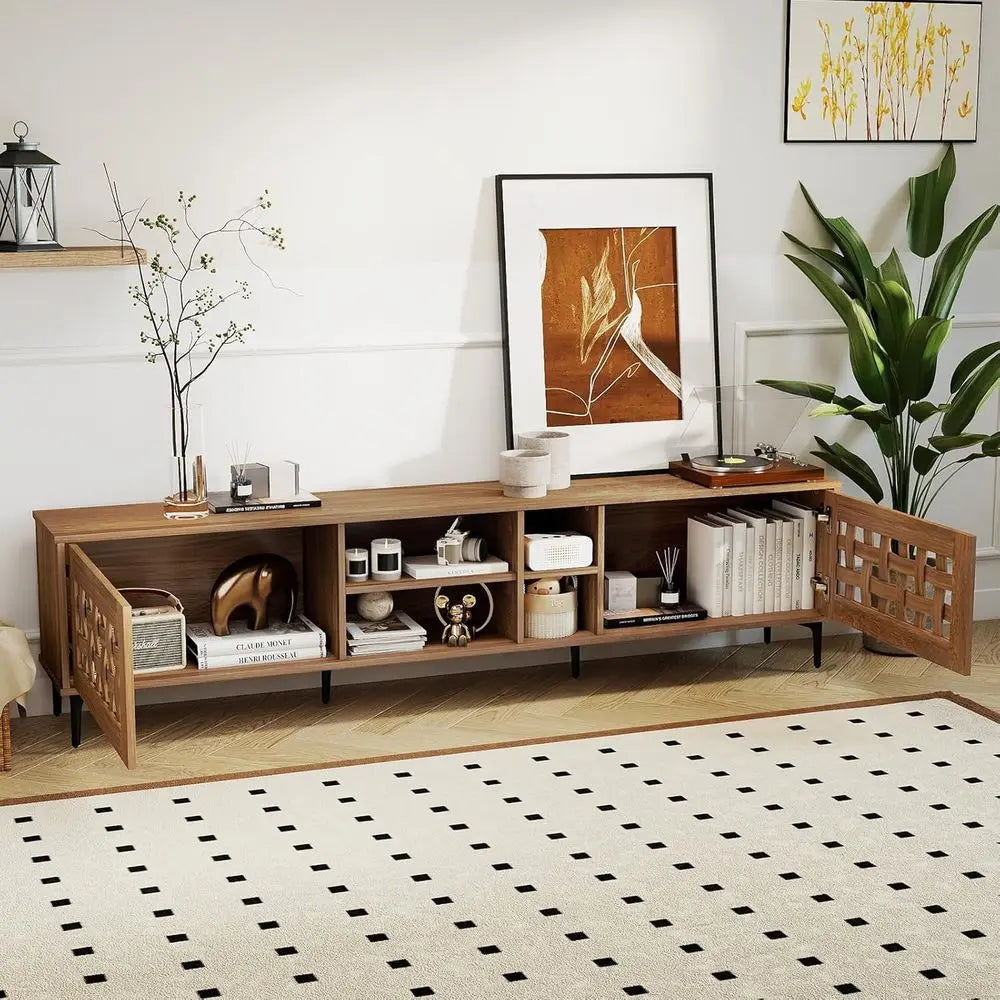 Basket Weave TV Stand