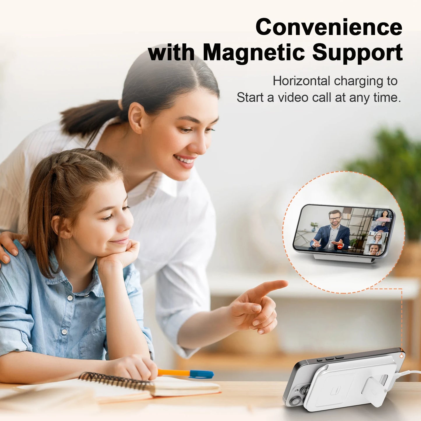 Foldable 3-in-1 Magnetic Charging Dock