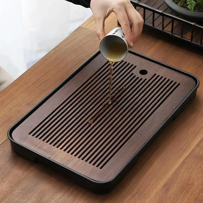 Detachable Bamboo Tea Tray