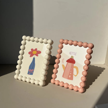 Round Bead Photo Frame