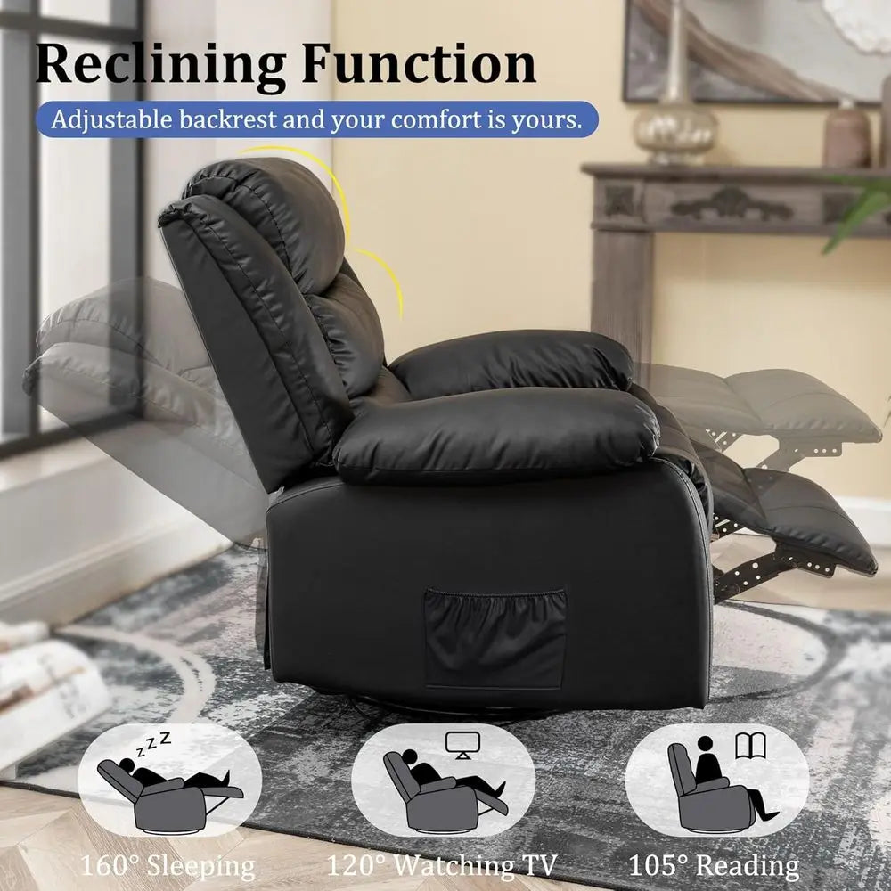Halden Swivel Massage Recliner
