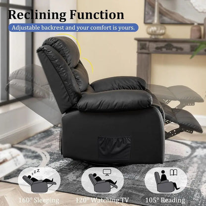 Halden Swivel Massage Recliner