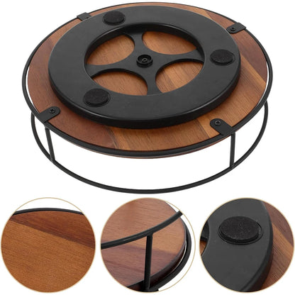 Acacia Wood Lazy Susan Turntable