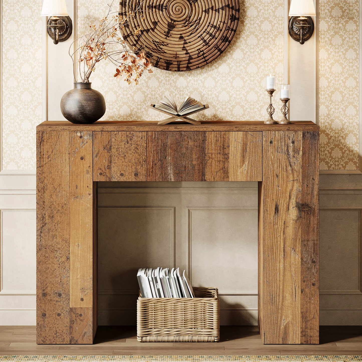 Bramwell Farmhouse Console Table