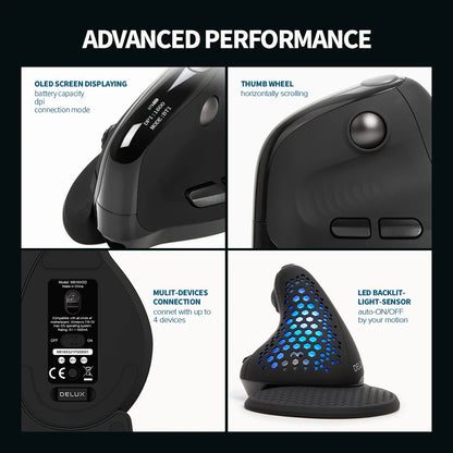 Delux M618XSD Vertical Mouse