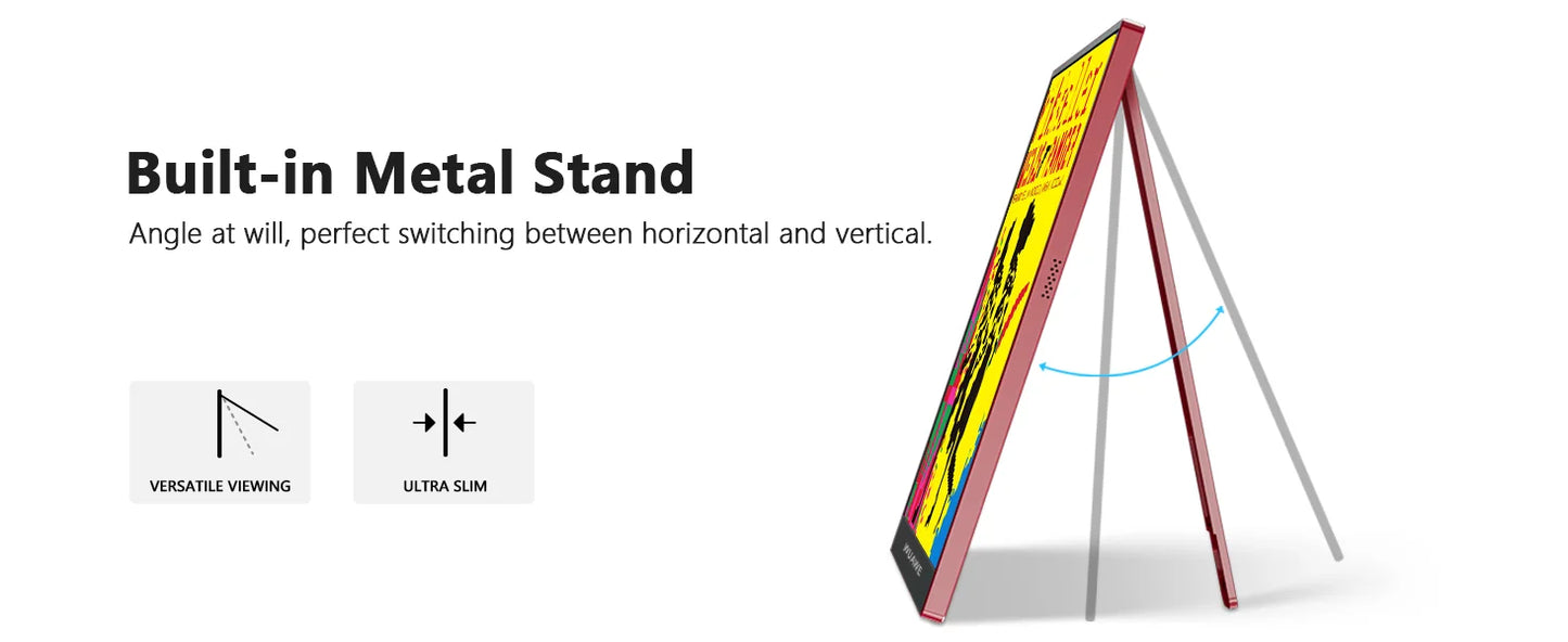 16" 120Hz Portable Monitor 1920x1200 HDR