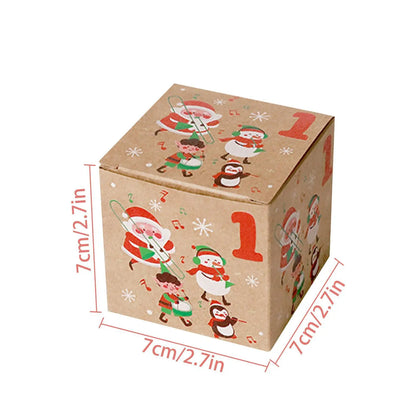 DIY Advent Calendar Boxes | 24 Numbered Kraft Gift Boxes