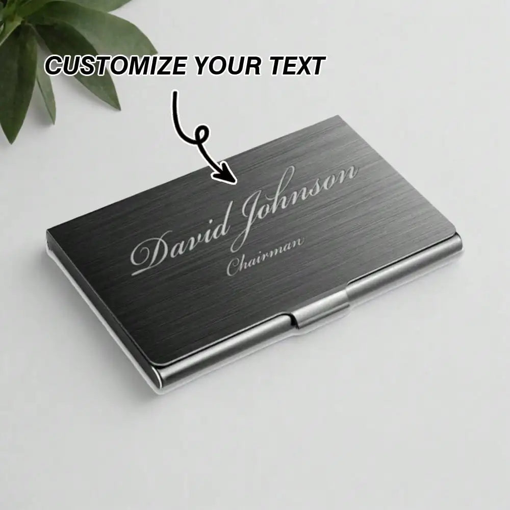 EngravePro Custom Business Card Holder