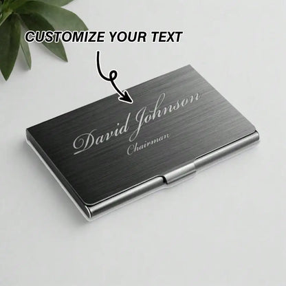 EngravePro Custom Business Card Holder