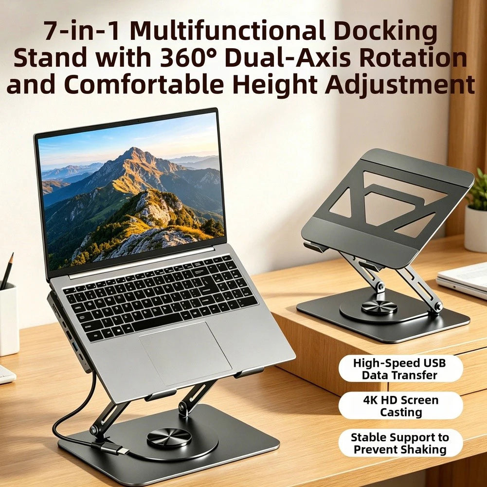 7-in-1 USB-C Laptop Stand Dock
