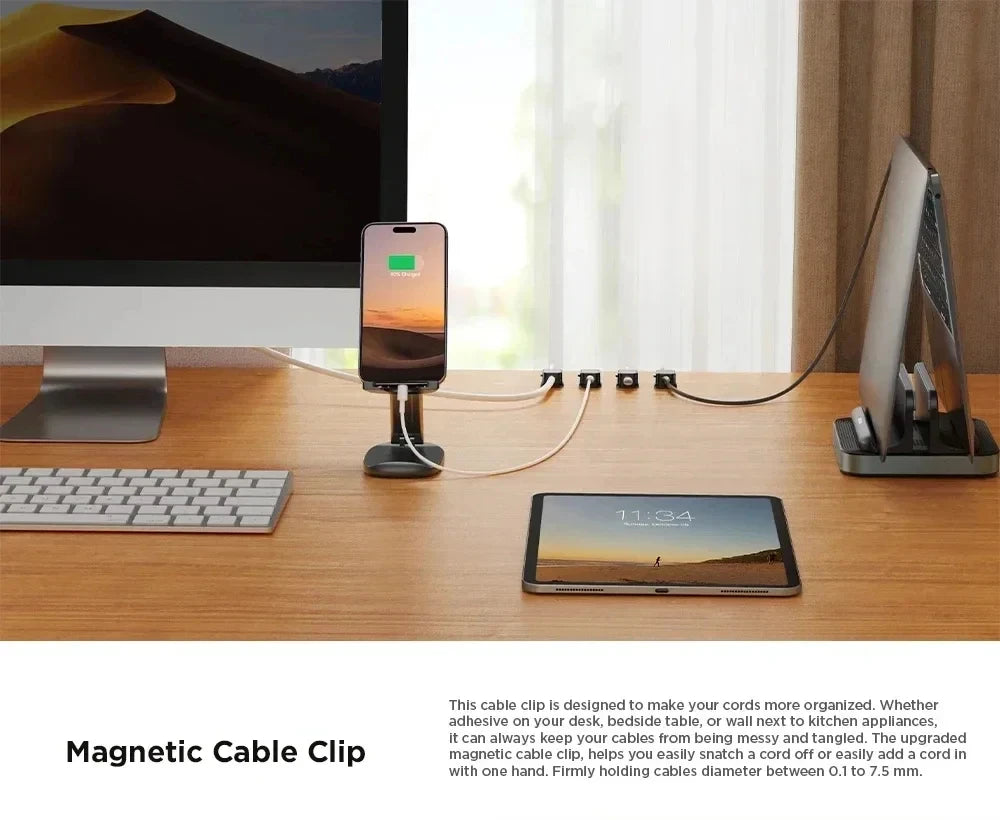 Magnetic Cable Clip Holder