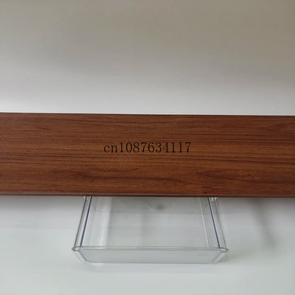 Modern Walnut Monitor Stand with Acrylic Legs