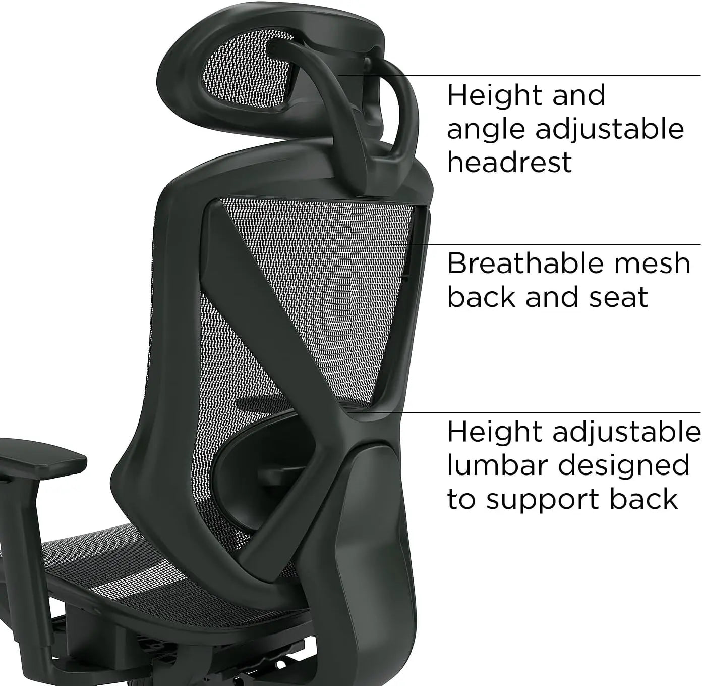 Black Mesh Task Chair