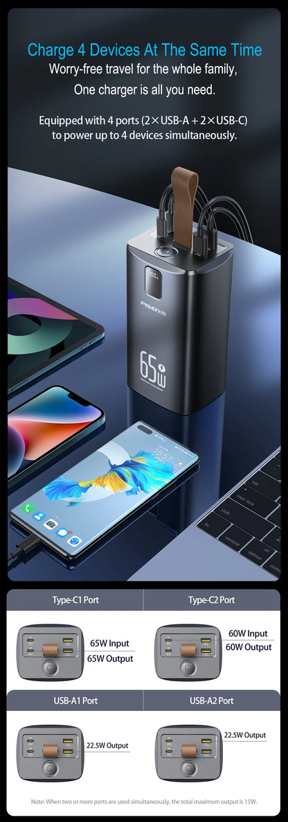 PISEN 60000mAh Power Bank