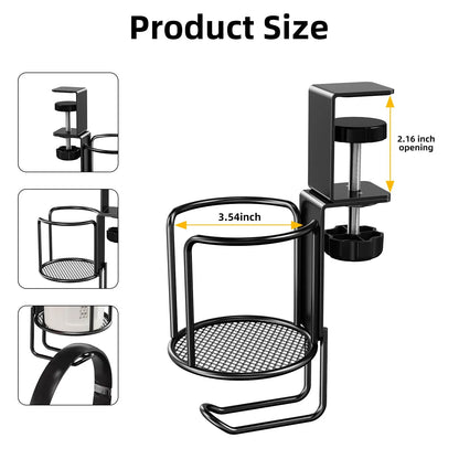 Desk Cup Holder with Headphone Hanger