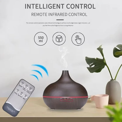 Wood Grain Aroma Diffuser & Humidifier
