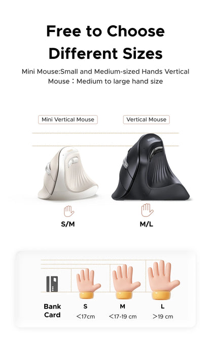 Vertical Ergonomic Wireless Mouse