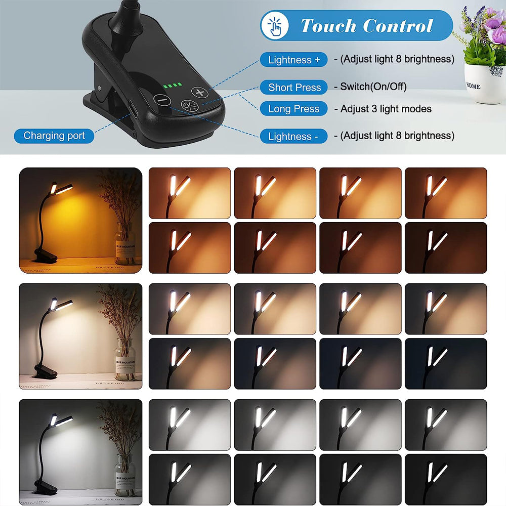 14-LED Clip-On Book Light