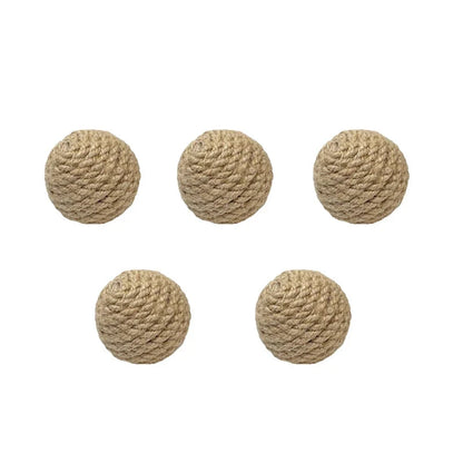 Handmade Sisal Sound Balls for Kittens
