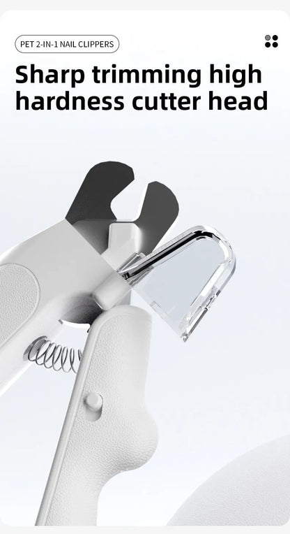 2-in-1 LED Pet Nail Clipper & Grinder