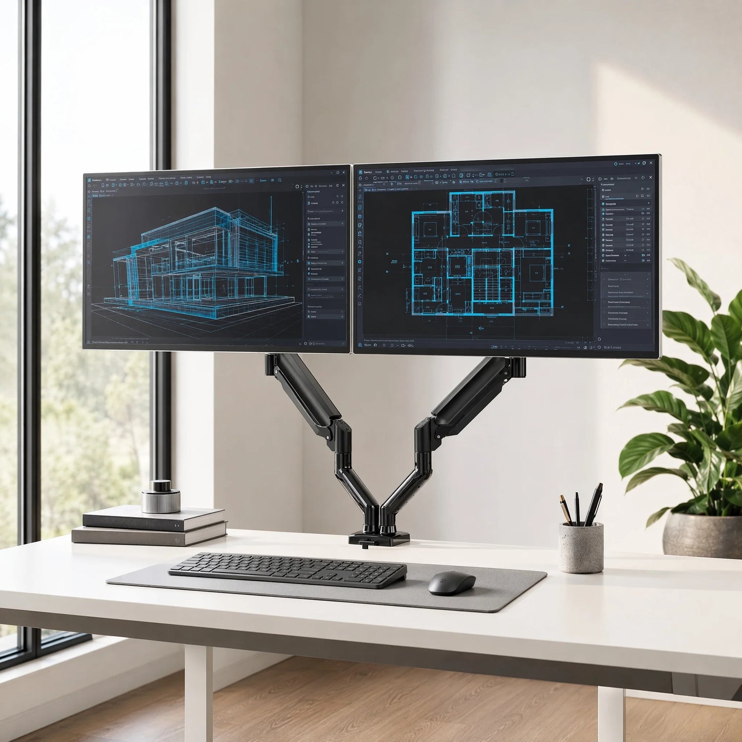 Kyspho 33-Inch Dual Monitor Mount