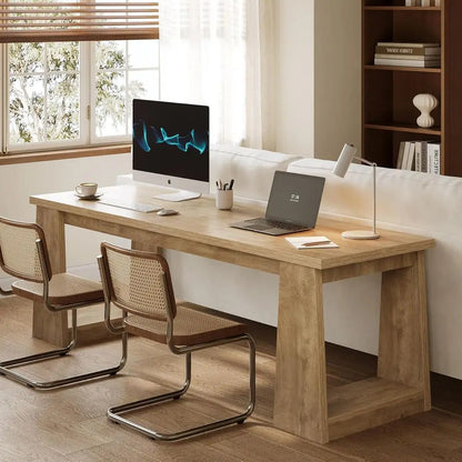 Dual-Person Home Office Desk