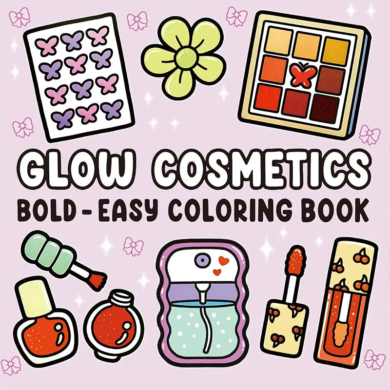 Cosmetics-Themed Adult Coloring Book