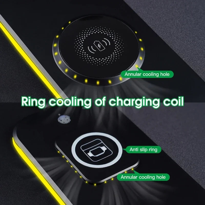 RGBCharge Wireless Keyboard Desk Pad