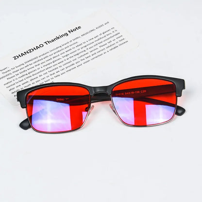 SHINU Red Lens Sleep Glasses