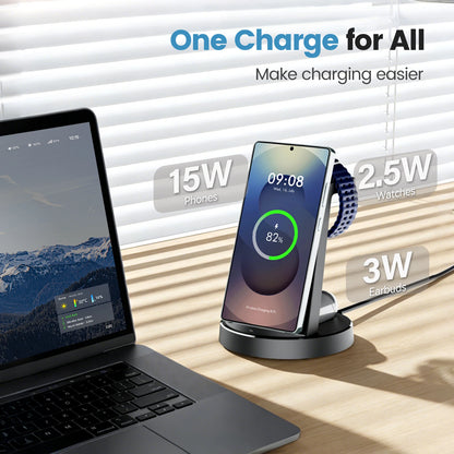 FlexCharge Voyager 3-in-1 Magnetic Wireless Charging Station