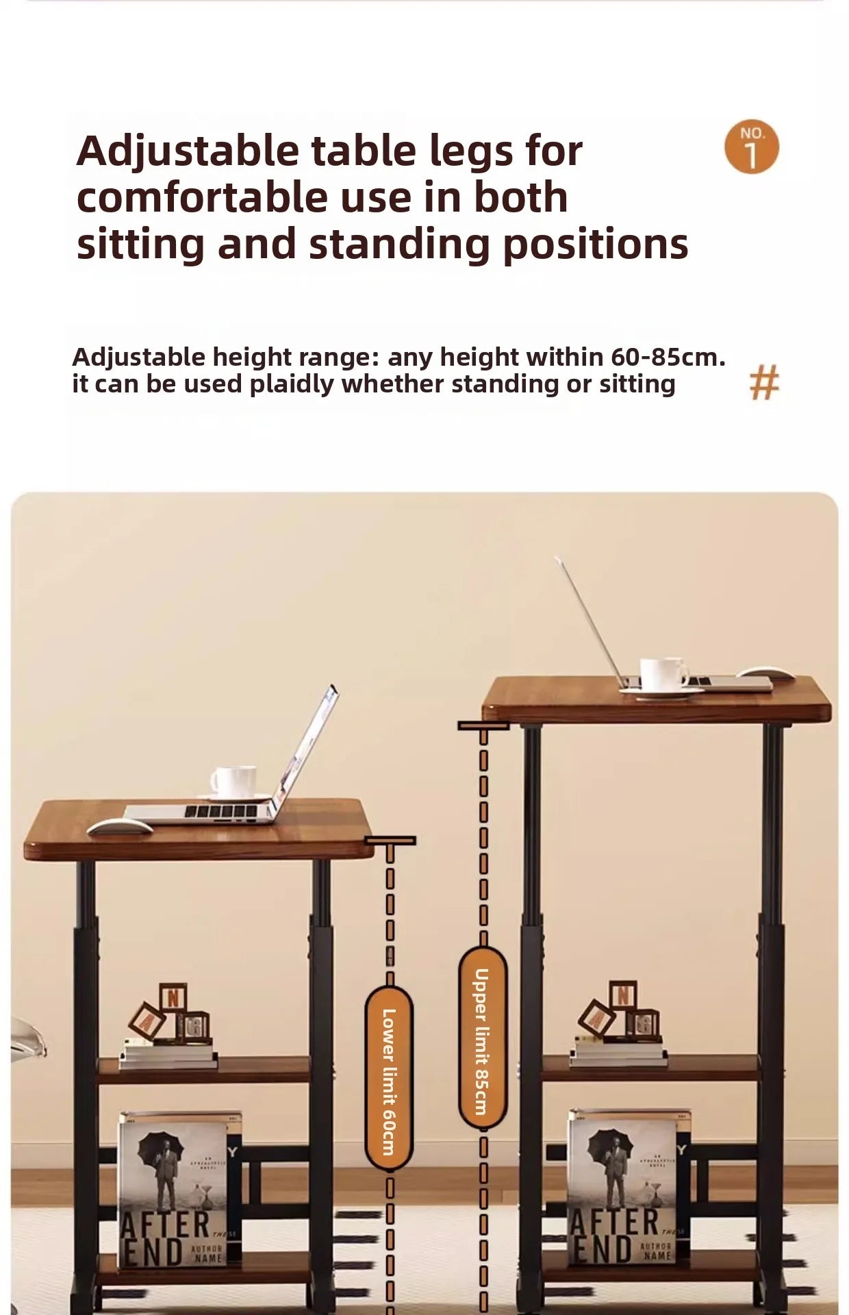 FlexDesk Laptop Bedside Table